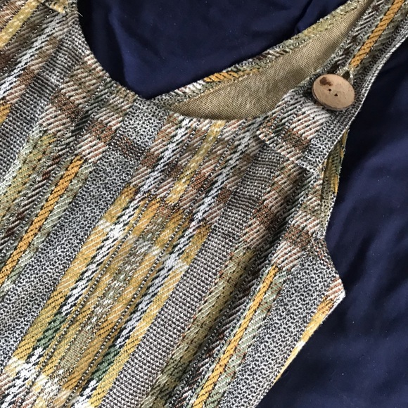 SOLD Zara Fall colors Plaid Jumper Dress Sz M - Picture 2 of 9